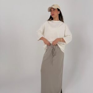 חצאית מקסי ליין אבן