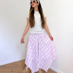 חצאית גלי ורודה