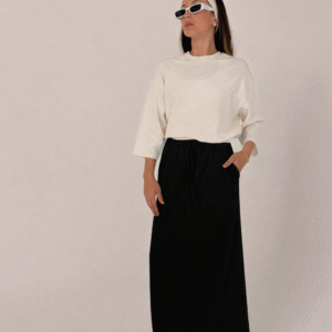 חצאית מקסי ליין שחורה