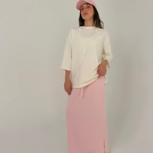 חצאית מקסי ליין ורודה