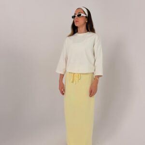 חצאית מקסי ליין צהובה