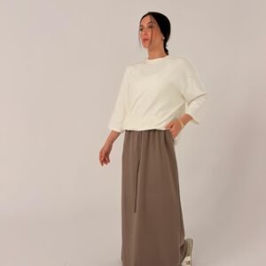 חצאית מקסי ליין חומה