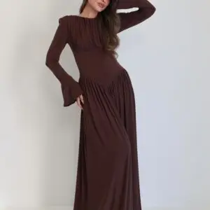 שמלת ערב ארין חומה